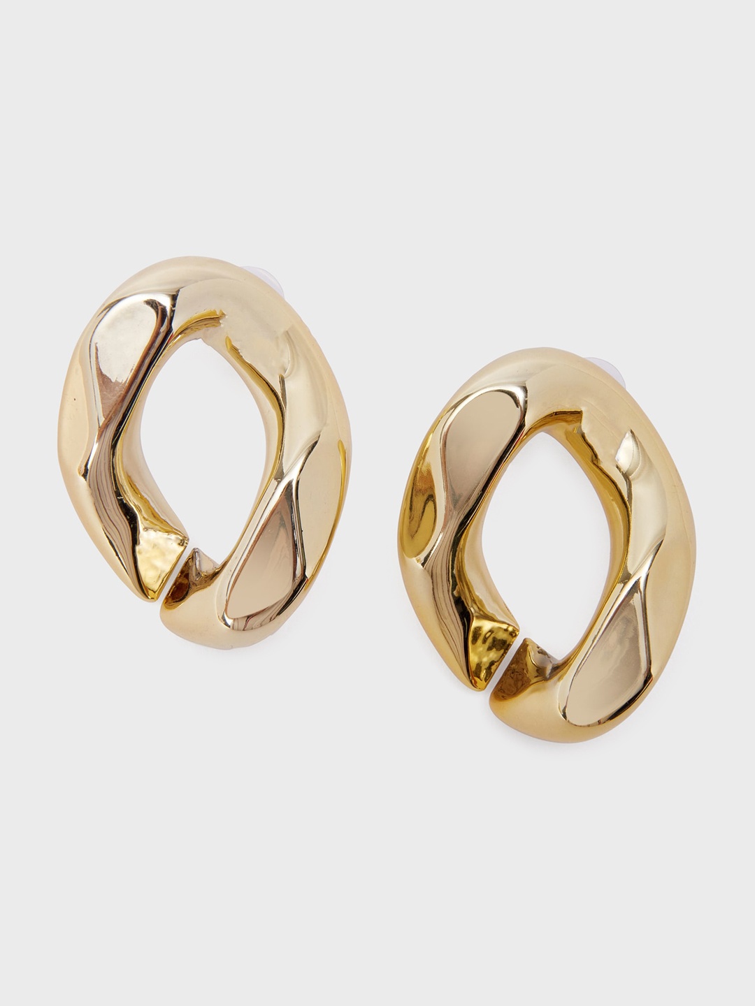 

20Dresses Gold-Plated Geometric Studs Earrings