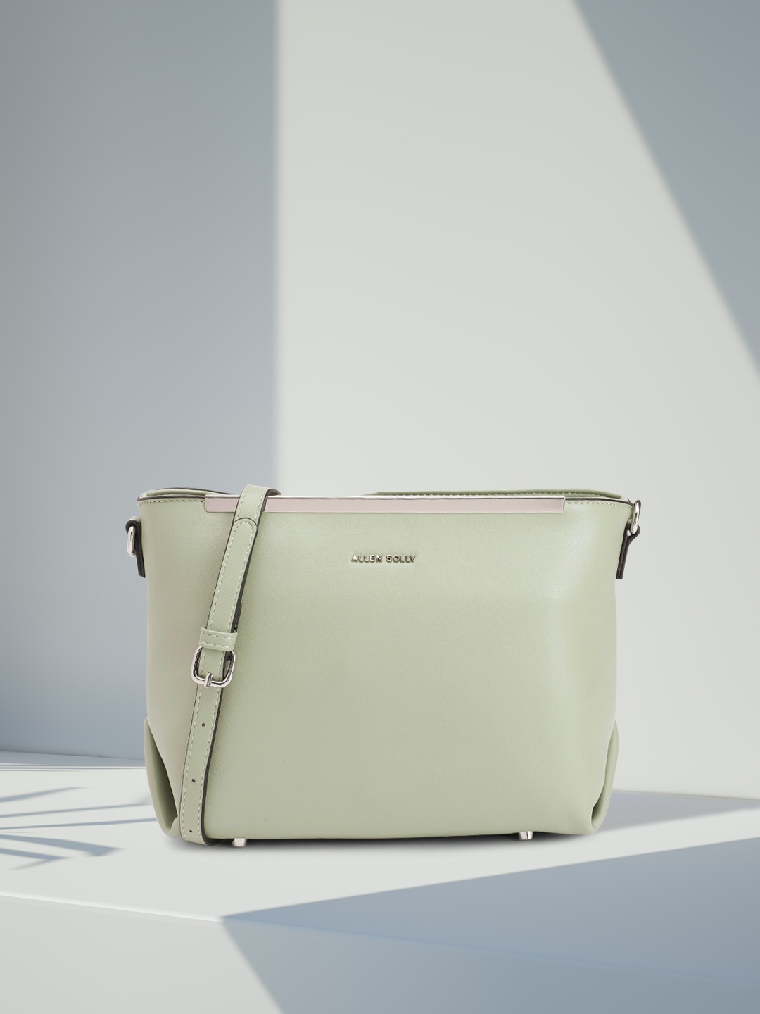 

Allen Solly Women Solid Sling Bag, Green
