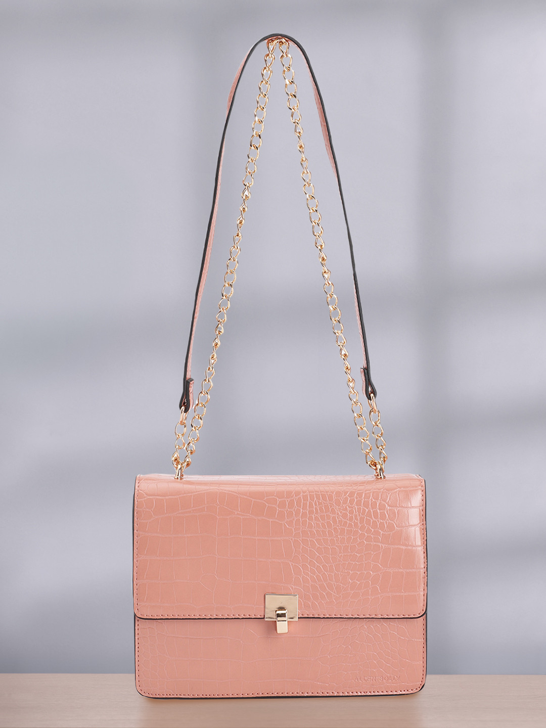 

Allen Solly Women Textured Shoulder Bag, Peach
