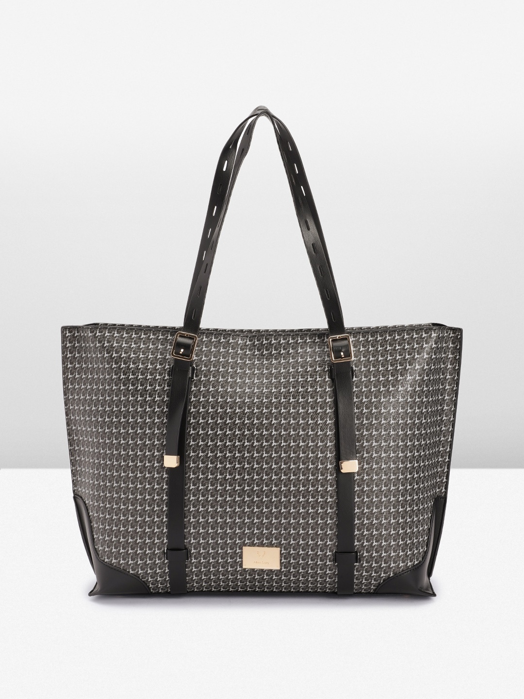 

Allen Solly Brand Logo Printed Laptop Shoulder Bag, Black