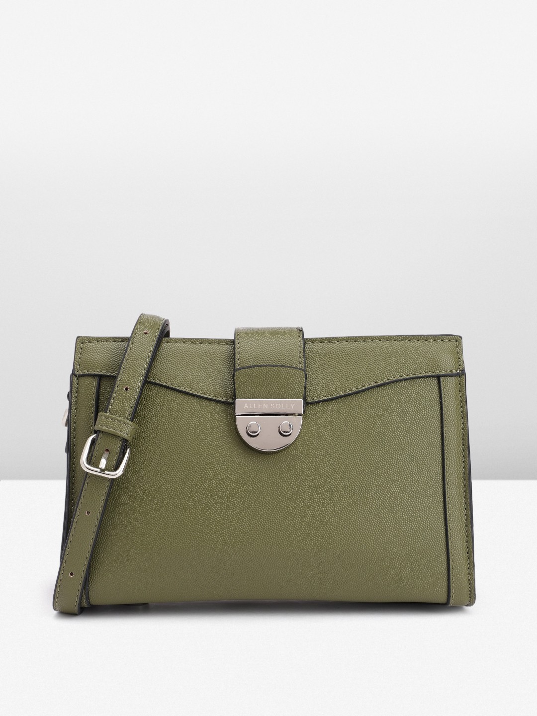 

Allen Solly Women Solid Sling Bag, Olive