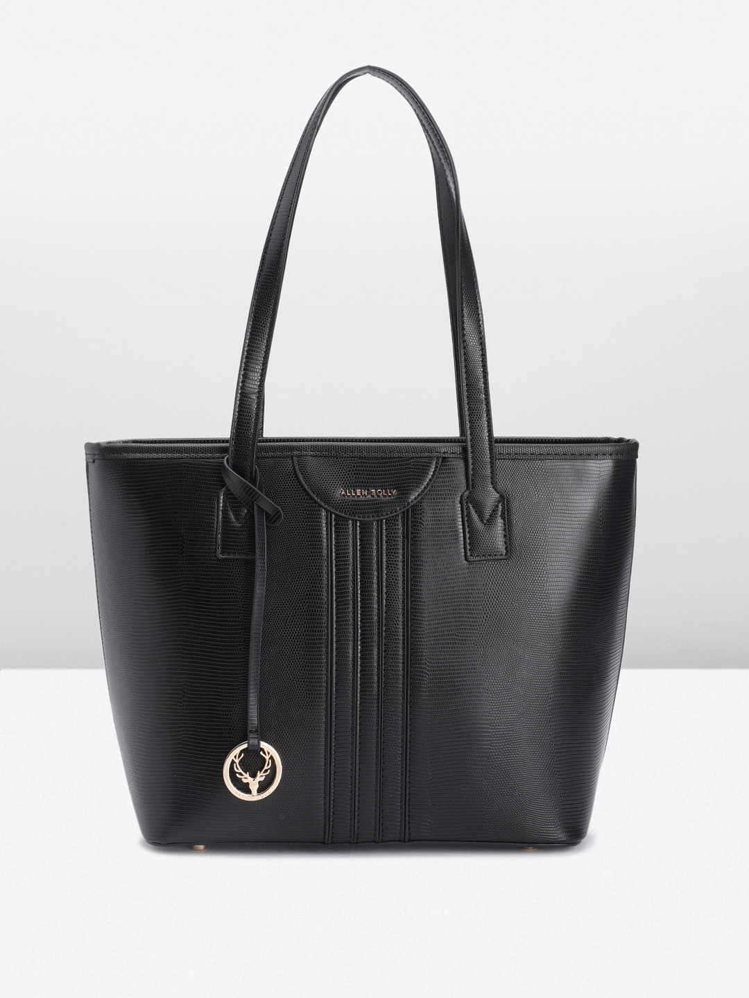 

Allen Solly Snake Skin Textured Shoulder Bag, Black