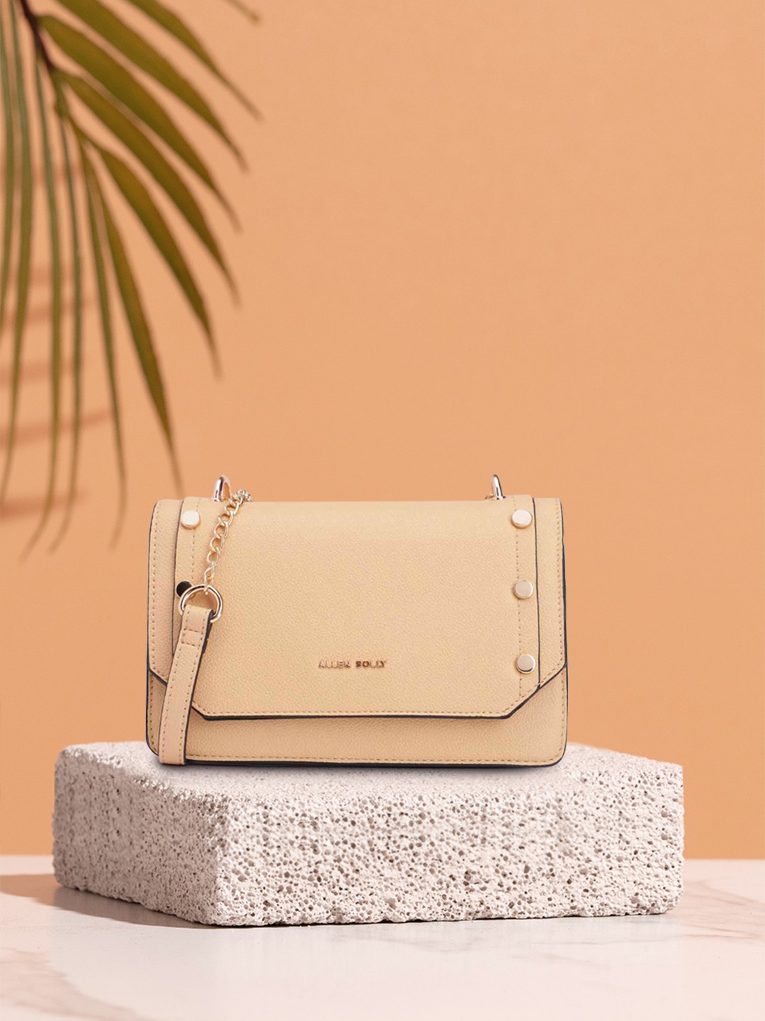 

Allen Solly Textured Sling Bag, Nude
