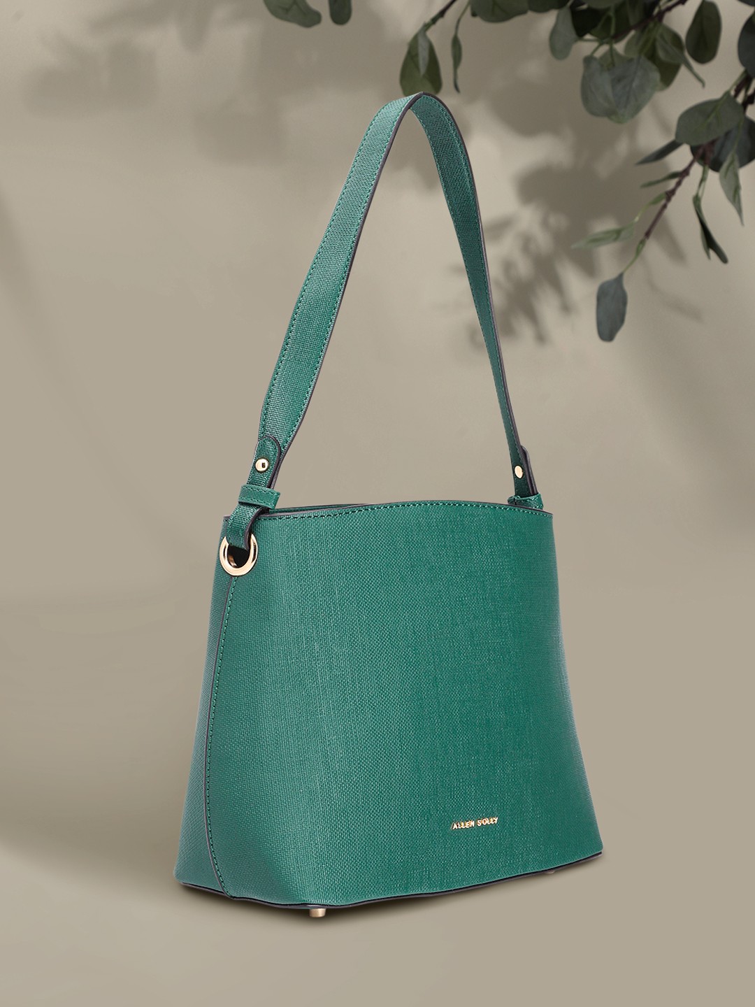 

Allen Solly Textured Shoulder Bag, Green