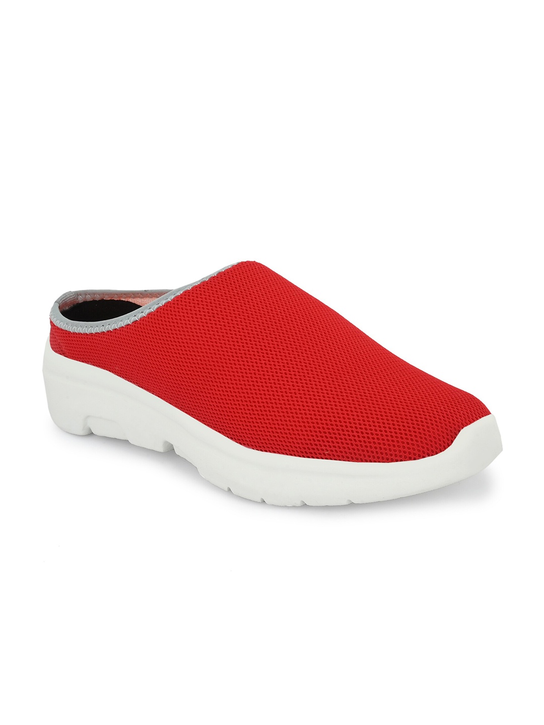 

Yuuki Men Woven Design Memory Foam Mule Sneakers, Red