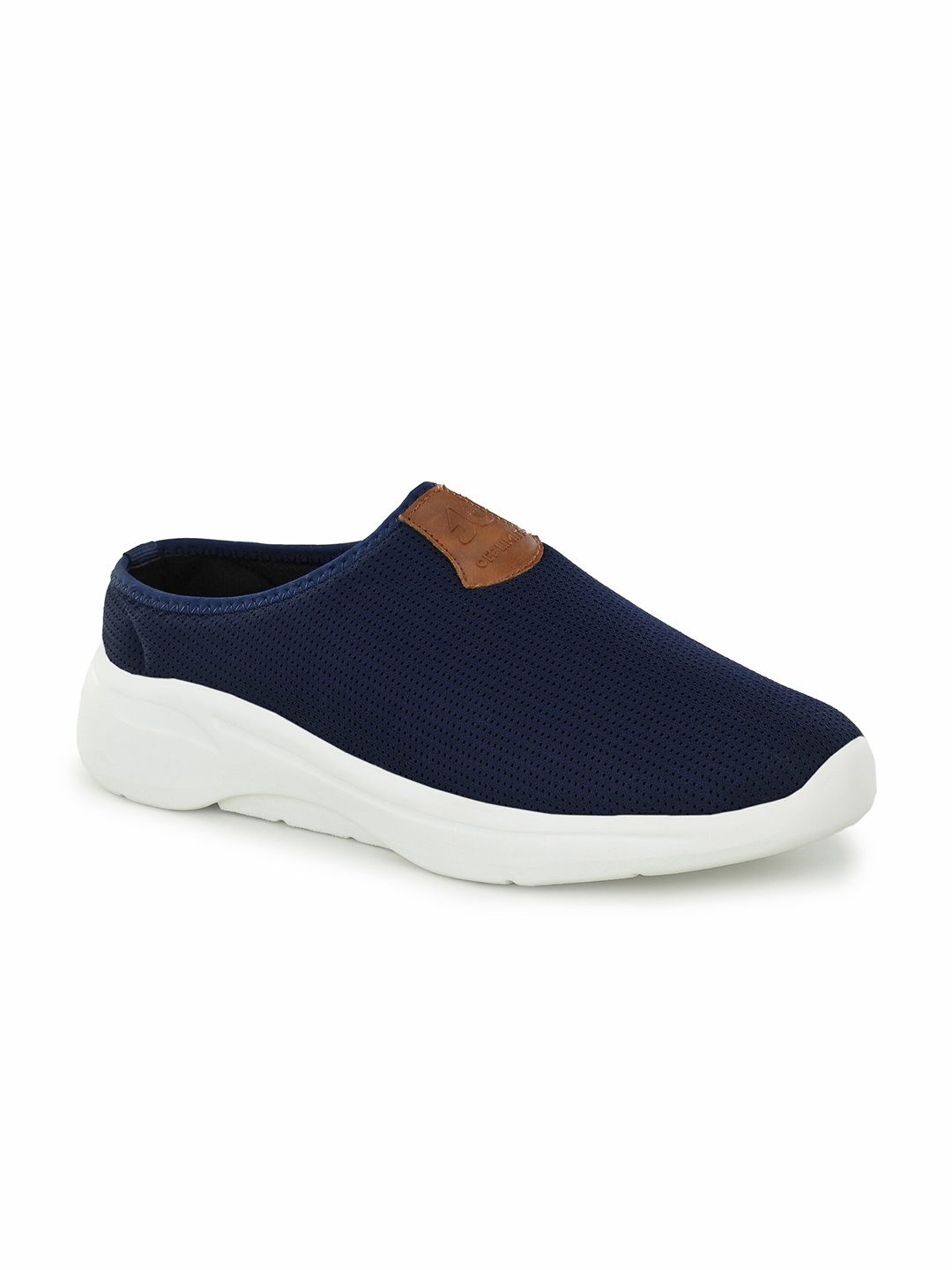 

OFF LIMITS Men Woven Design Memory Foam Slip-On Sneakers, Navy blue