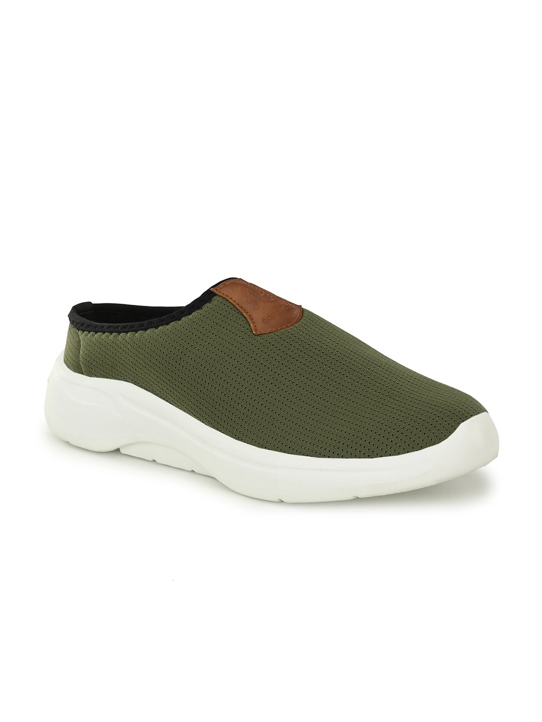 

OFF LIMITS Men Woven Design Memory Foam Slip-On Sneakers, Olive