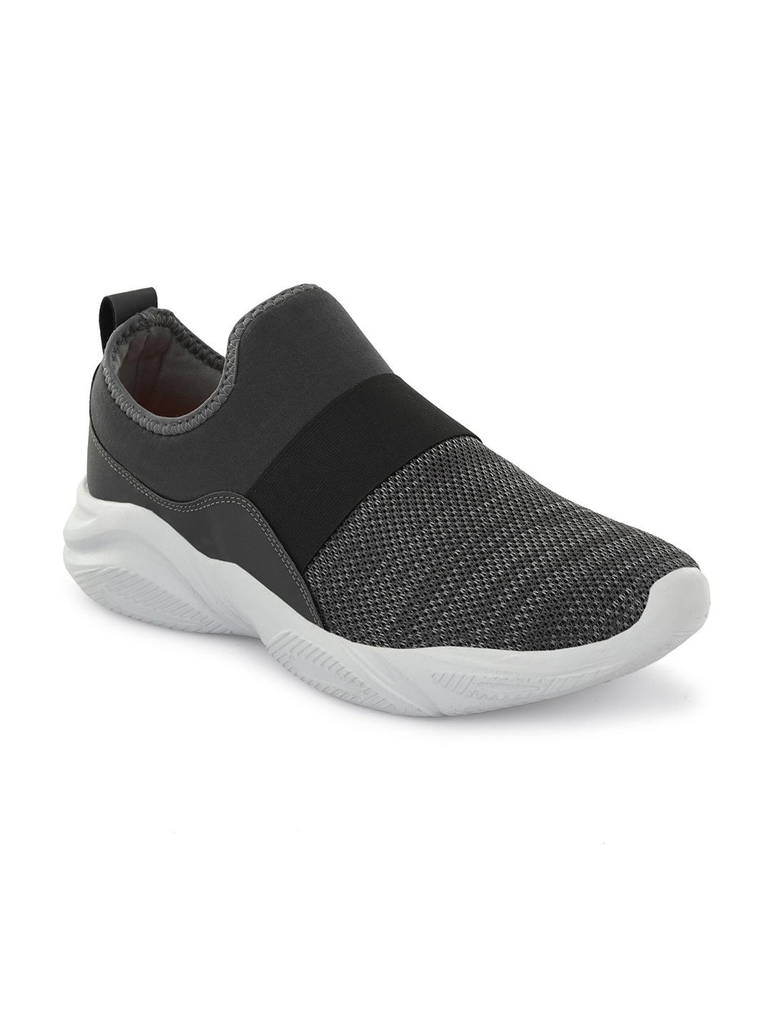 

OFF LIMITS Men Woven Design Memory Foam Slip-On Sneakers, Grey