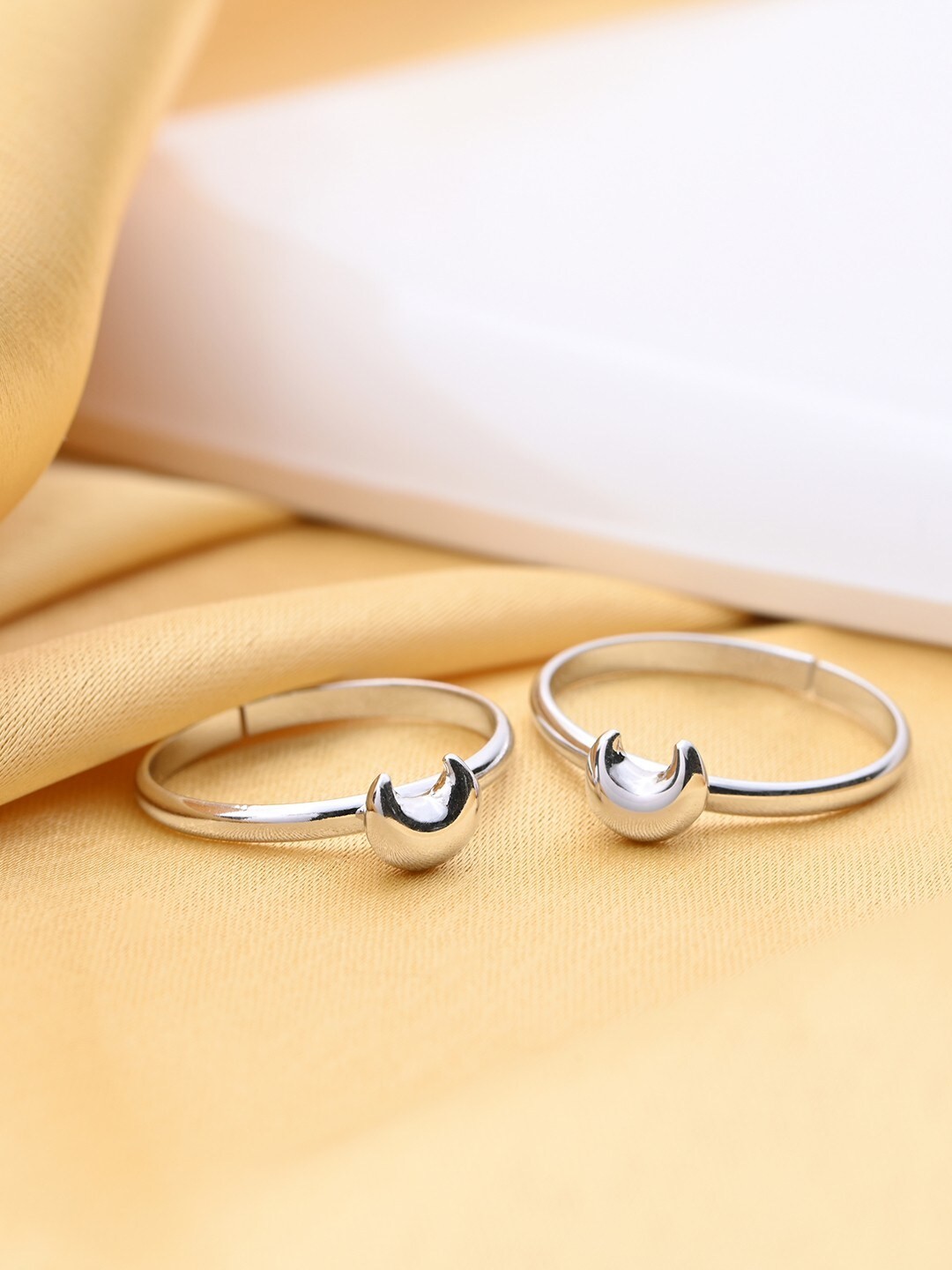 

Zavya Women Set of 2 Rhodium-Plated 925 Sterling Silver Toe Rings