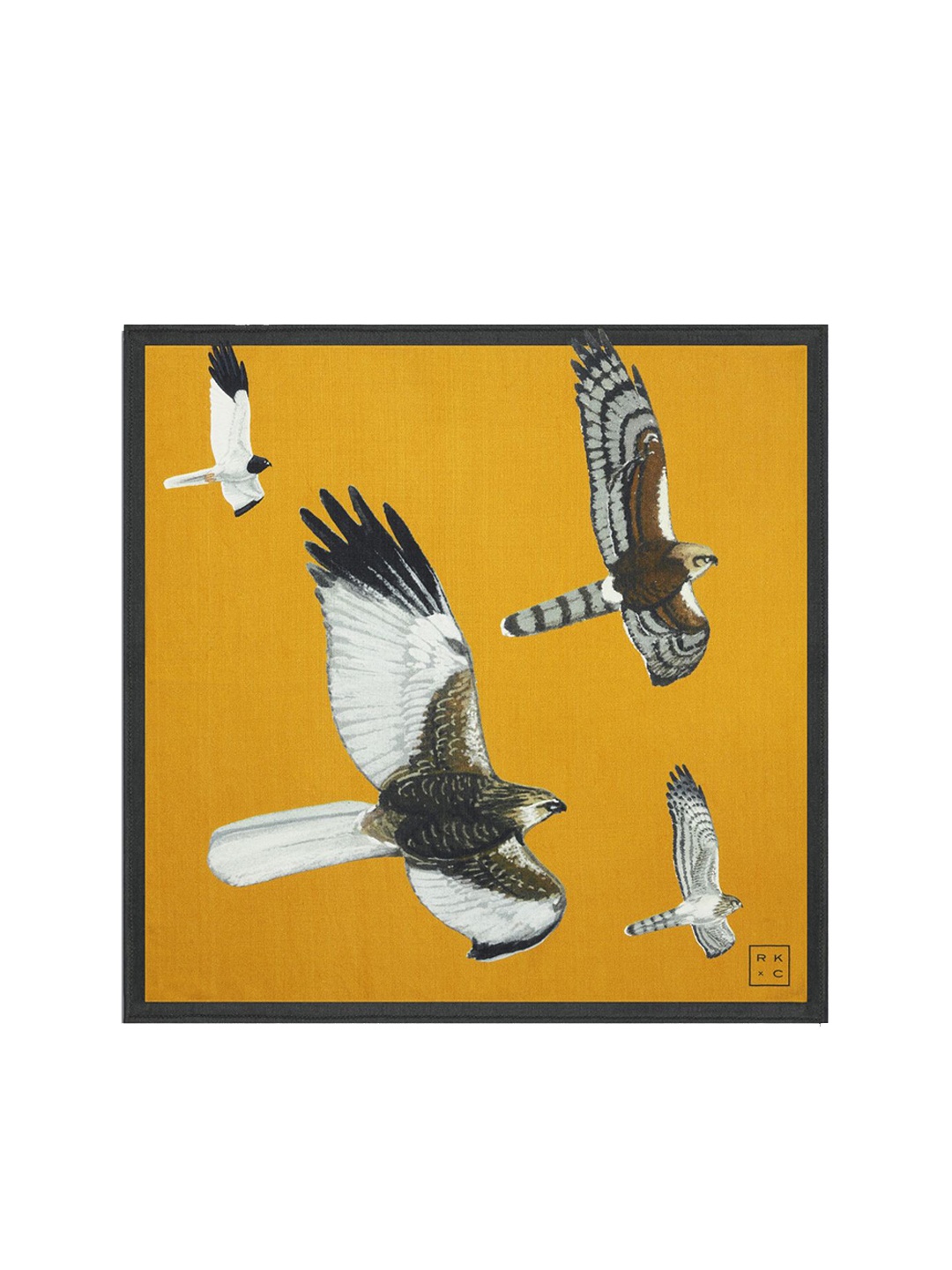 

CHOKORE Where Eagles Dare Pocket Square, Orange