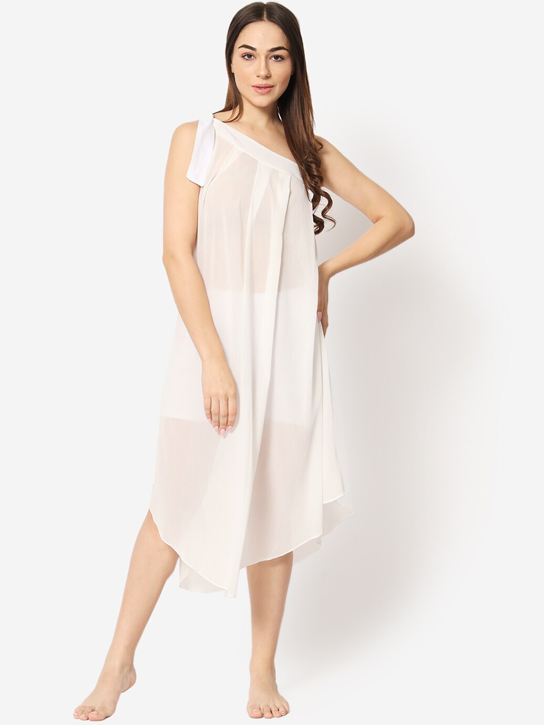 

Beau Design Knot Cover Up Dress, White