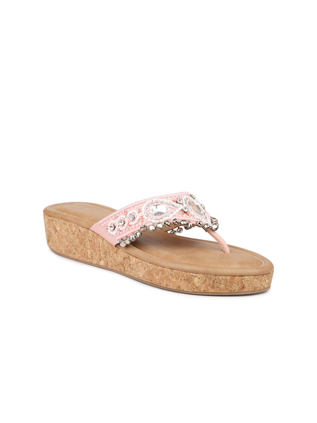 

DESIGN CREW Embellished Flatform Heels, Pink