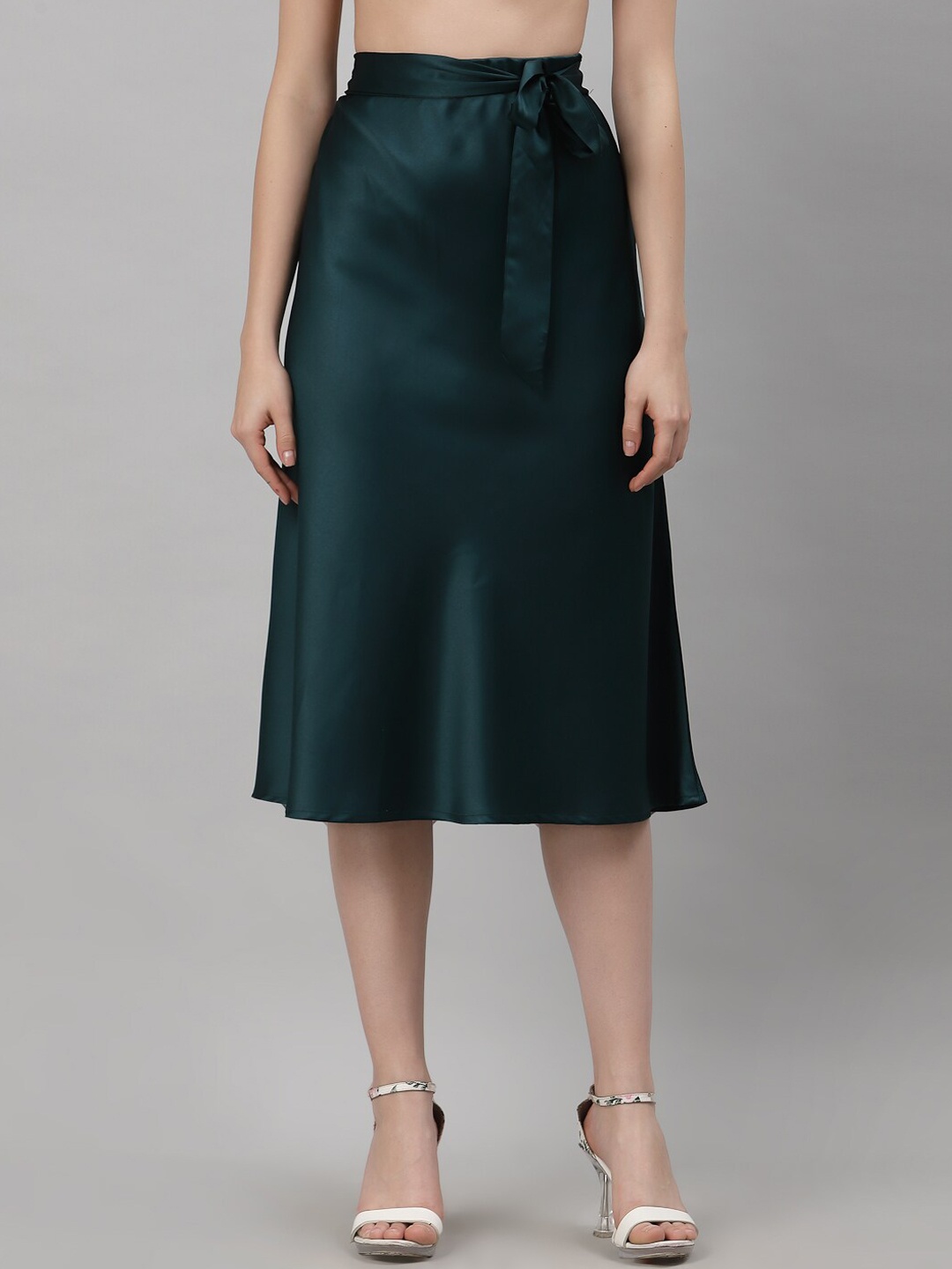 

NEUDIS A-Line Knee-Length Skirt, Green