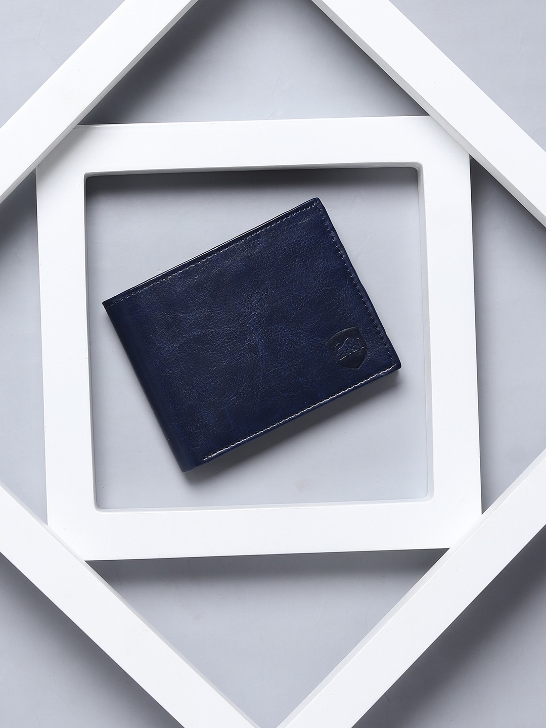 

SAMTROH Men Blue PU Two Fold Wallet