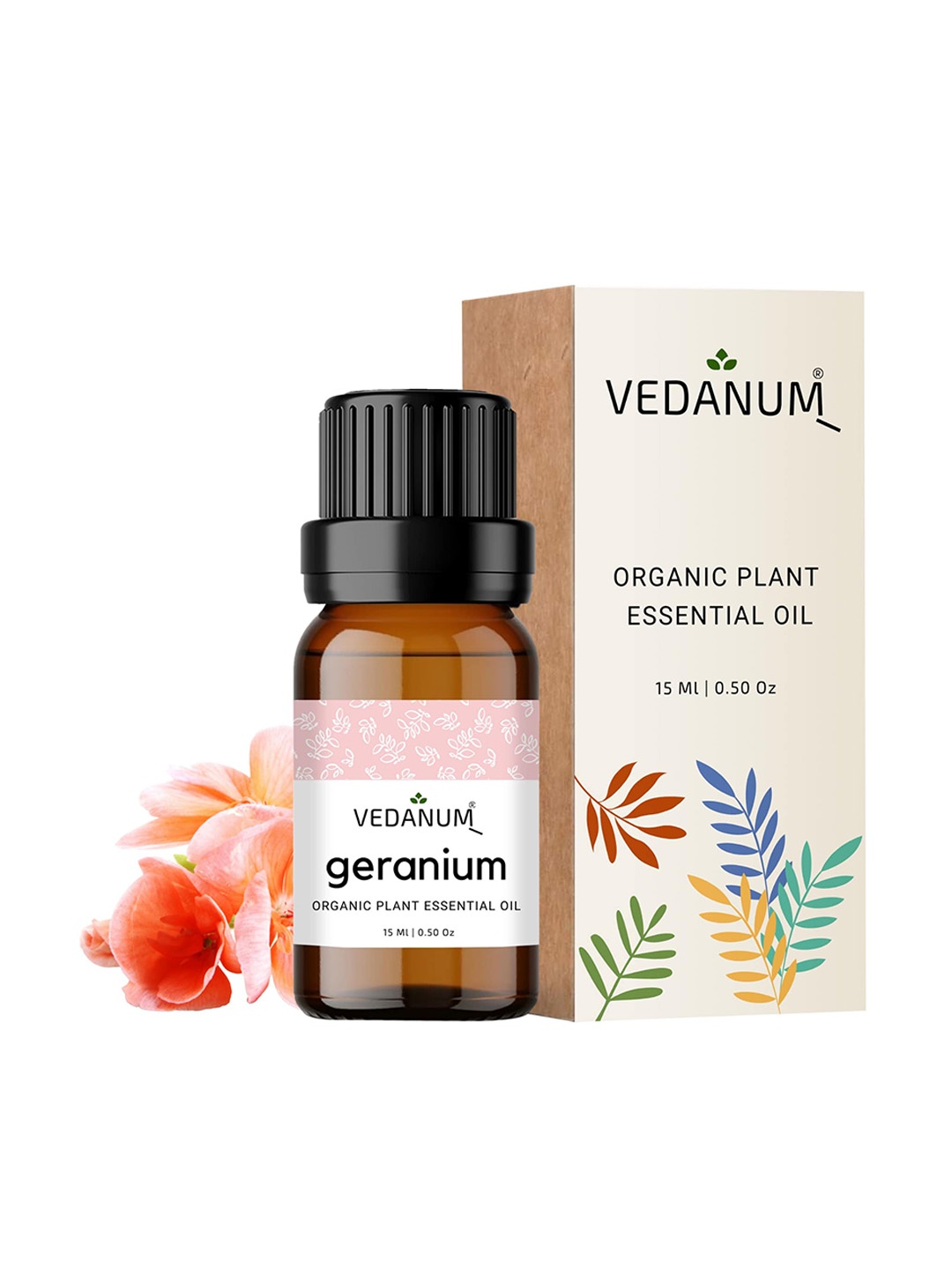 

VEDANUM Transparent Geranium Essential Aroma Oil