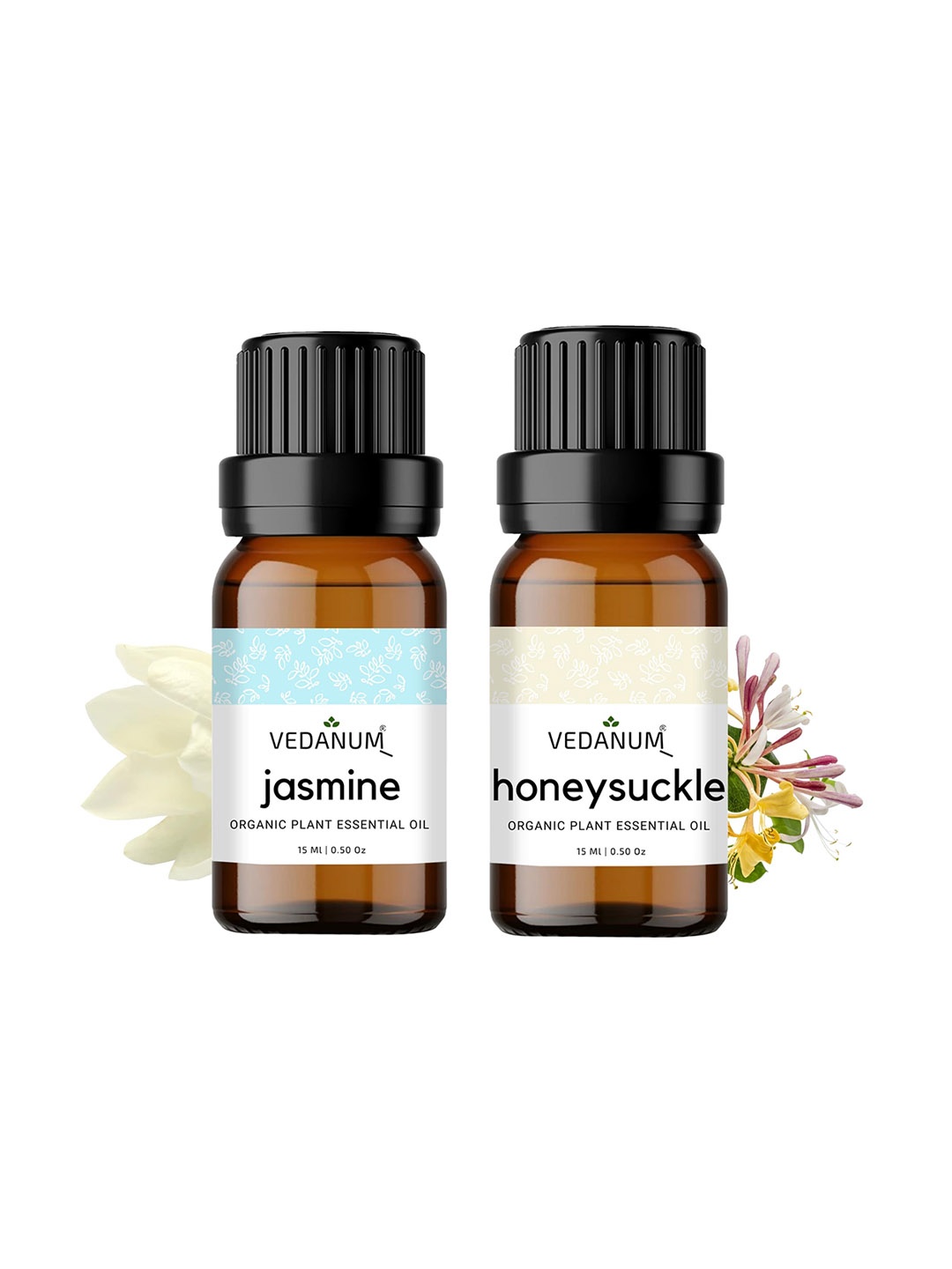 

VEDANUM 2-Pcs Transparent Jasmine & Honeysuckle Aroma Oils