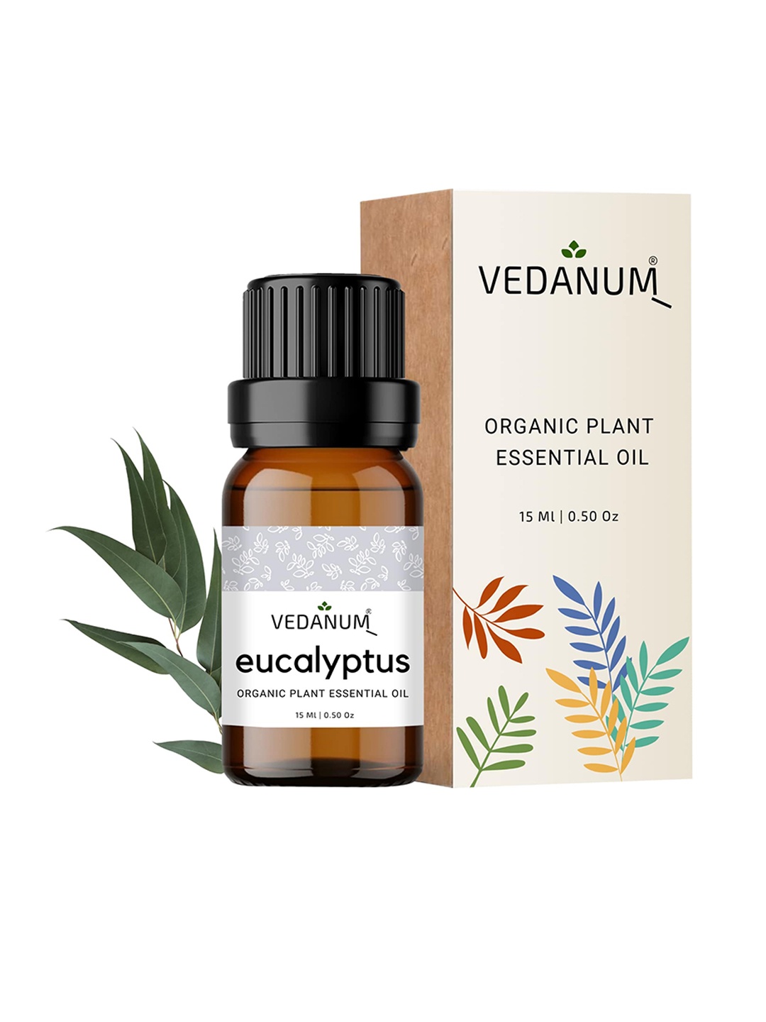 

VEDANUM Eucalyptus Organic Plant Essential Oil - 15 ml, Transparent
