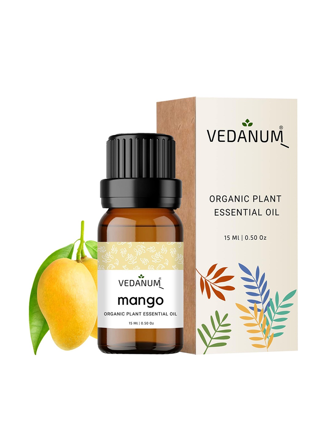 

VEDANUM Alphanso Mango Organic Plant Essential Oil - 15ml, Brown