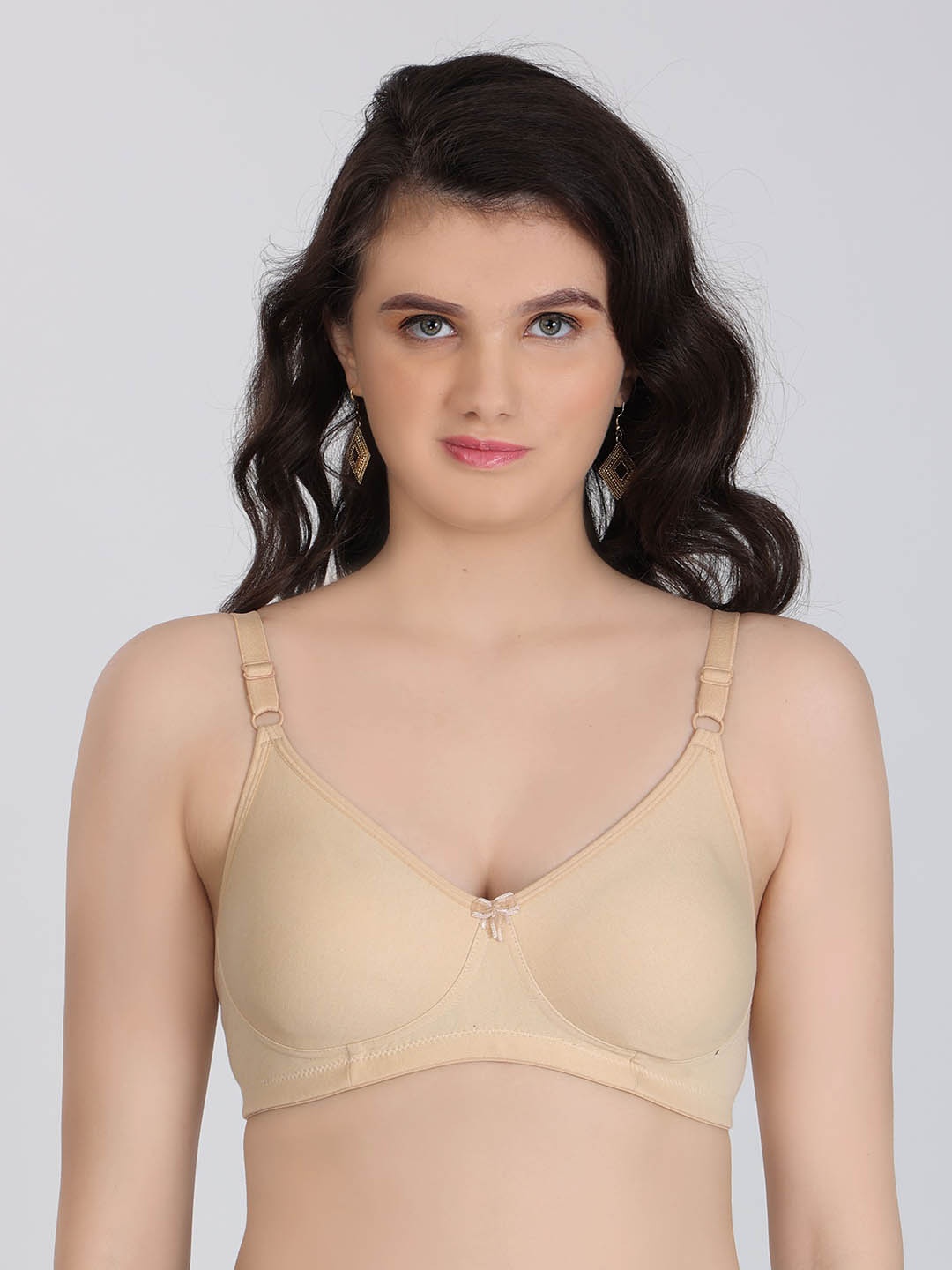 

Innocence Full Coverage All Day Comfort Seamless Everyday Bra, Beige