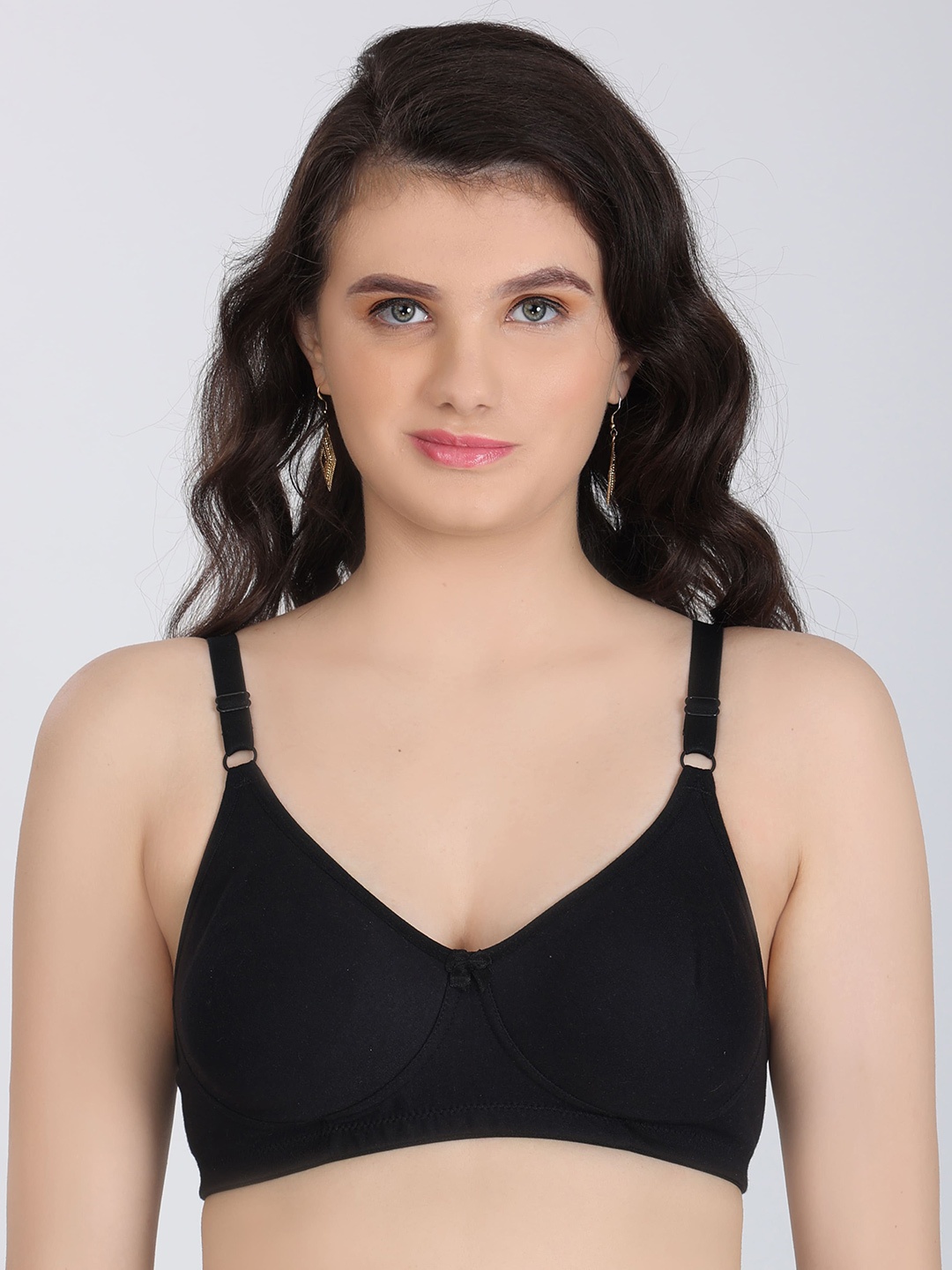 

Innocence Full Coverage All Day Comfort Seamless Everyday Bra, Black