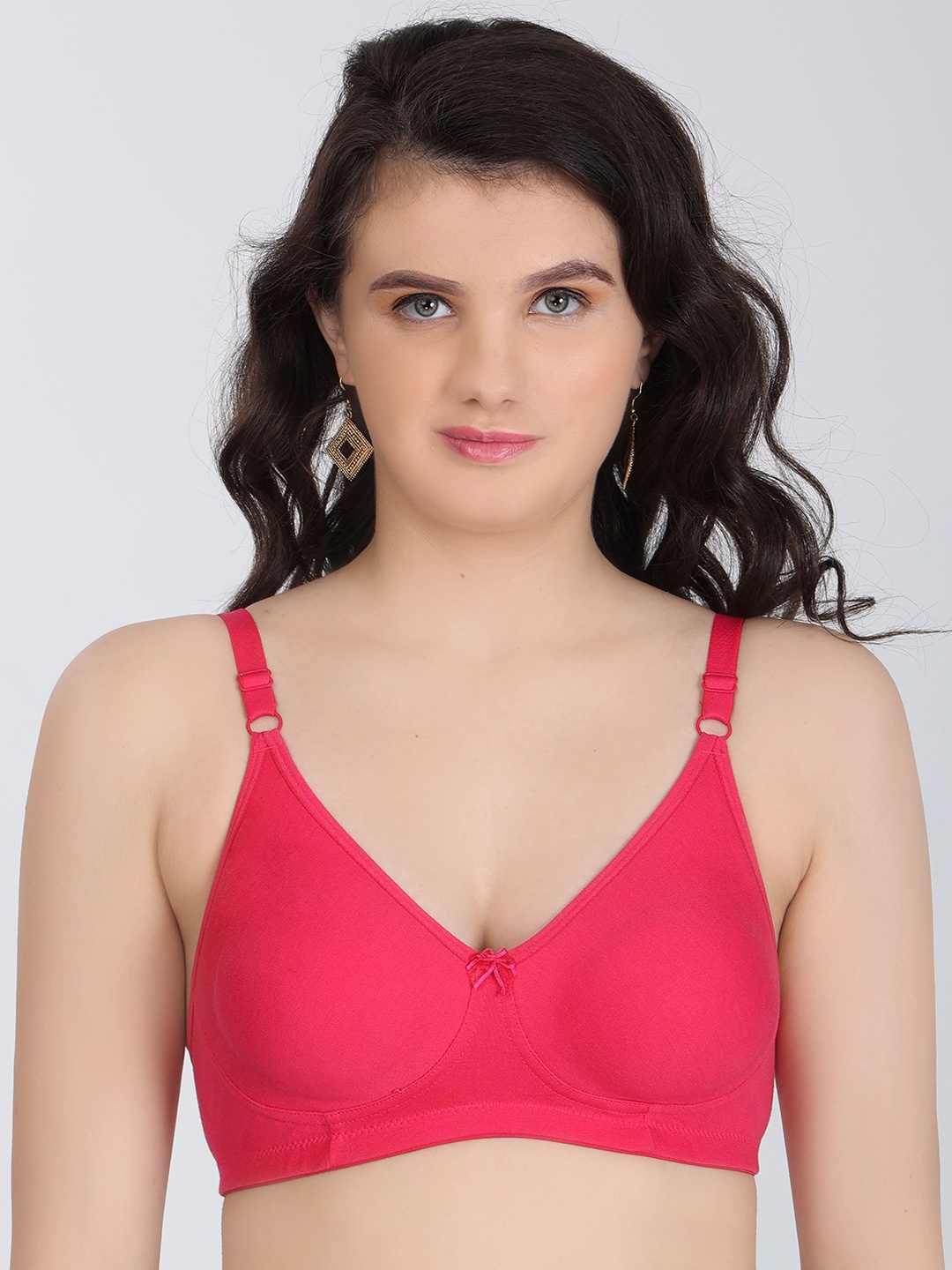 

Innocence Full Coverage All Day Comfort Seamless Everyday Bra, Fuchsia