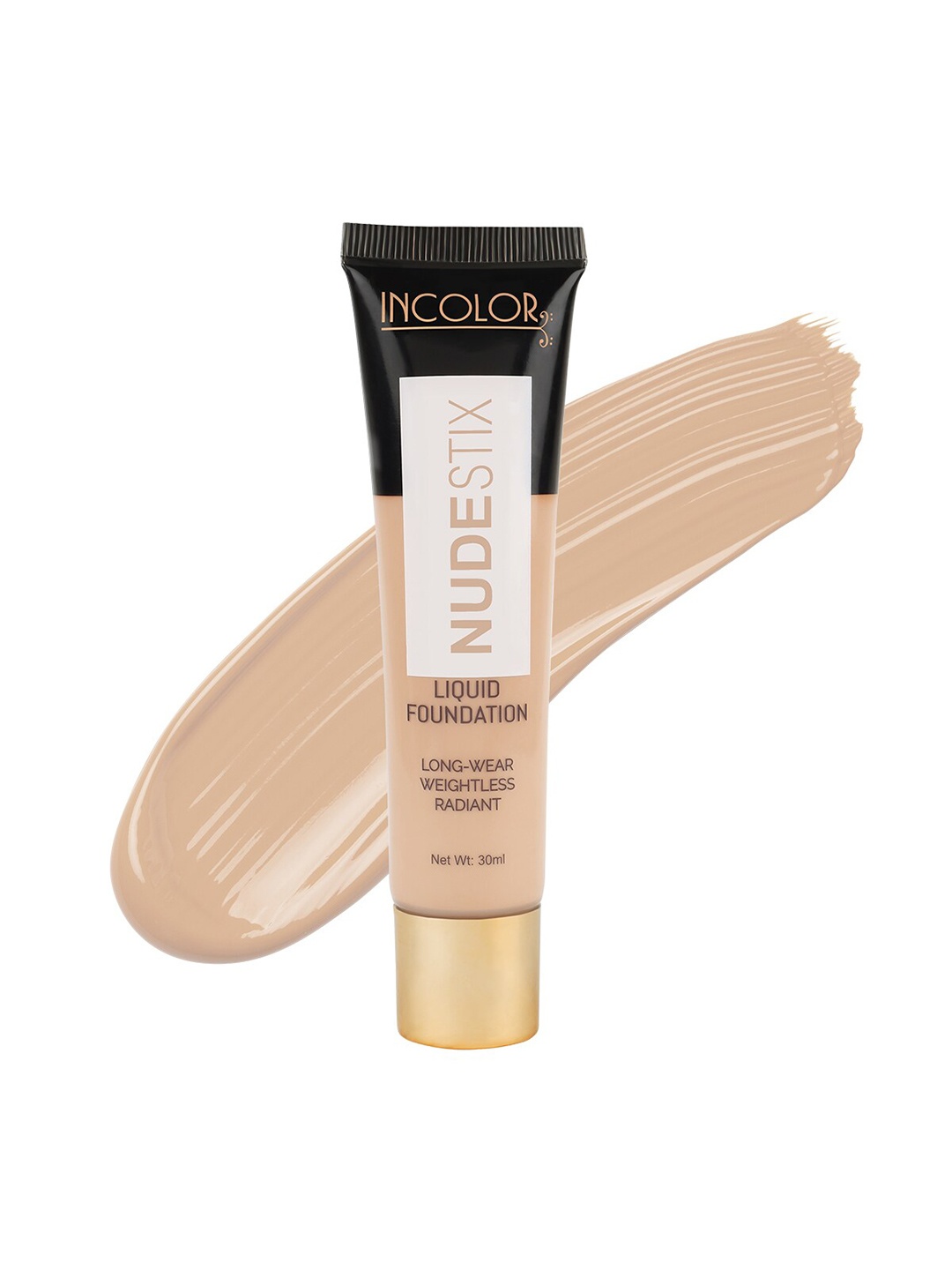 INCOLOR Nudestix Long Wearing & Weightless Liquid Foundation -ShadeNo-1N, Black