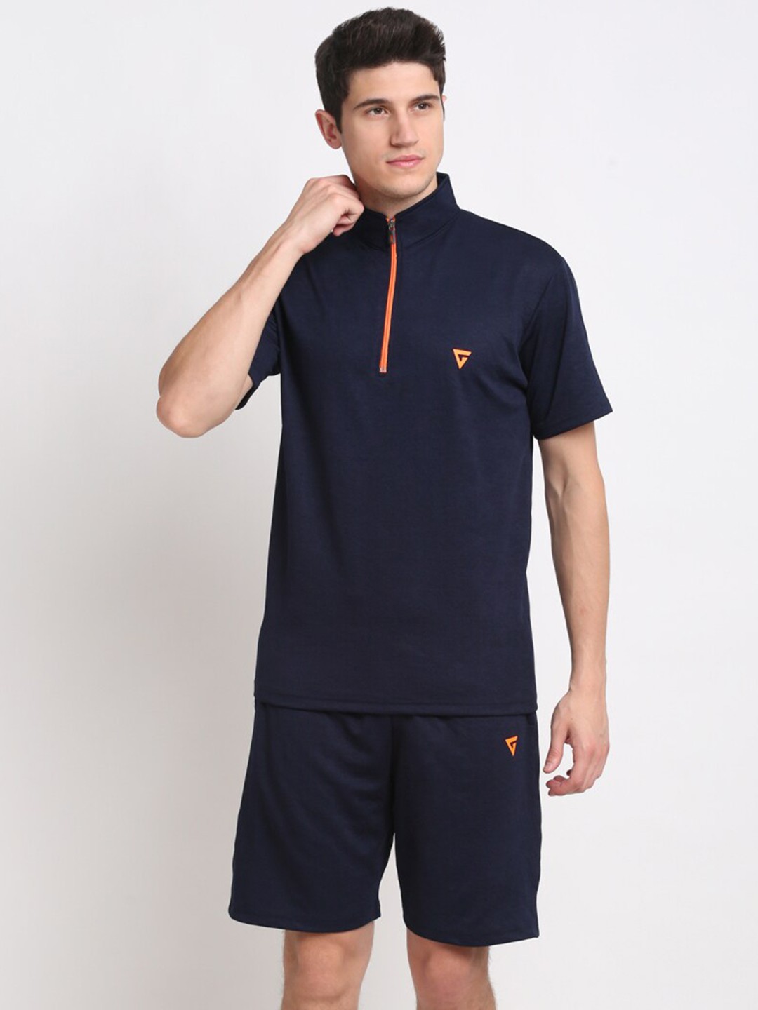 

GRIFFEL Knitted T-shirt With Shorts Tracksuits, Navy blue