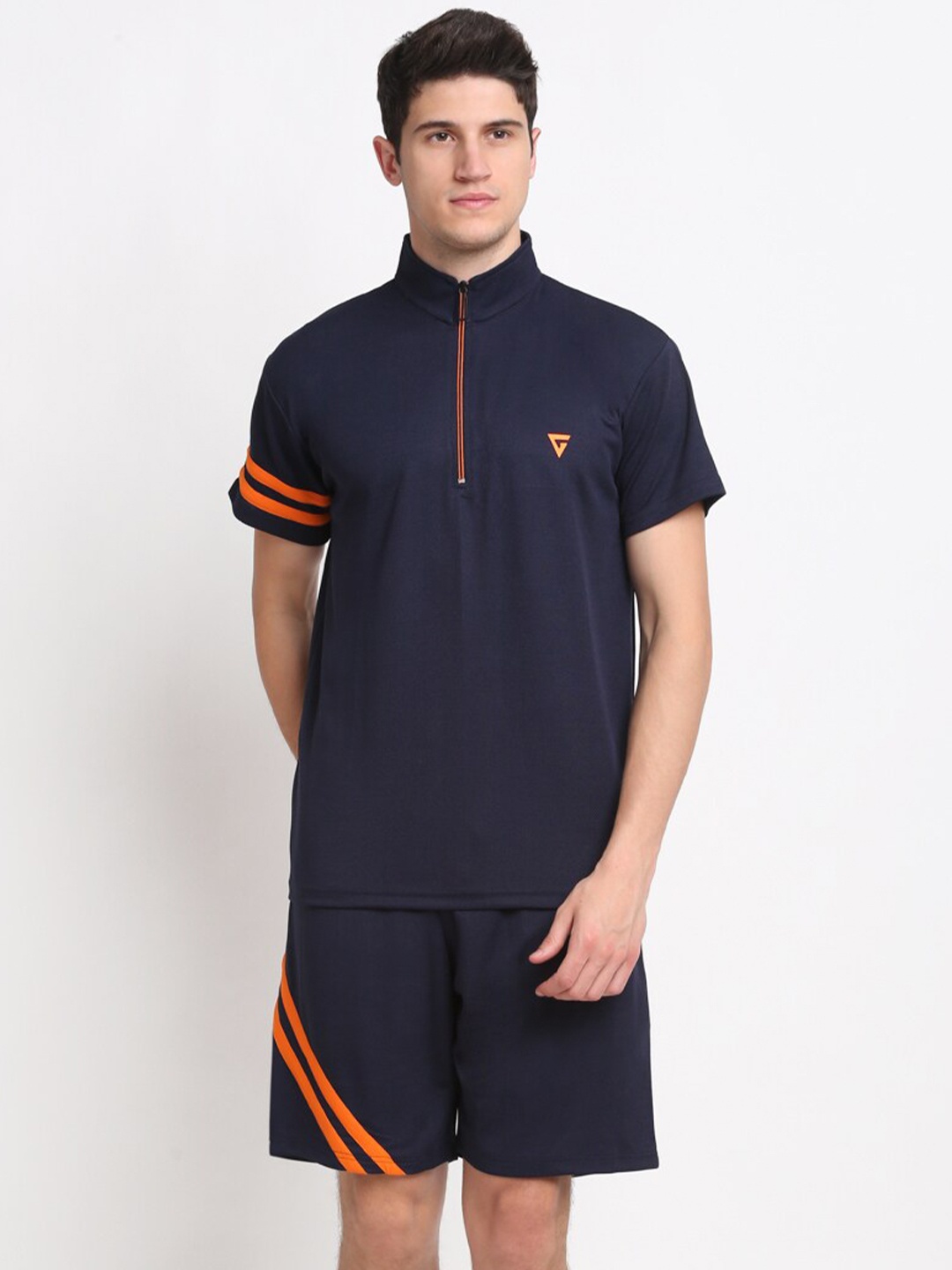 

GRIFFEL Knitted T-shirt With Shorts Tracksuits, Navy blue