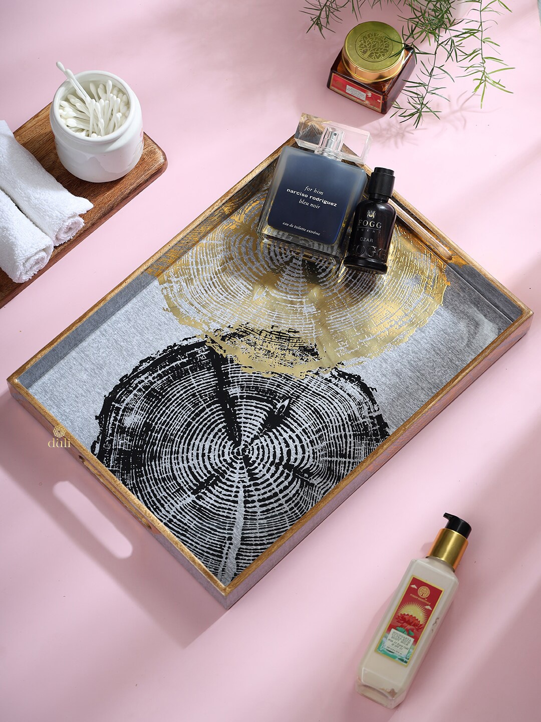 

DULI Brown & Blue Textured Waterproof Serving Tray