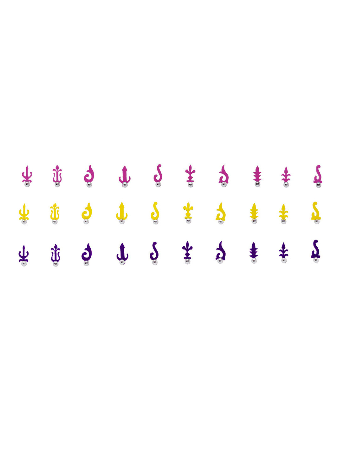 

Comet Busters 30 Pcs Reusable Designer Bindis, Pink