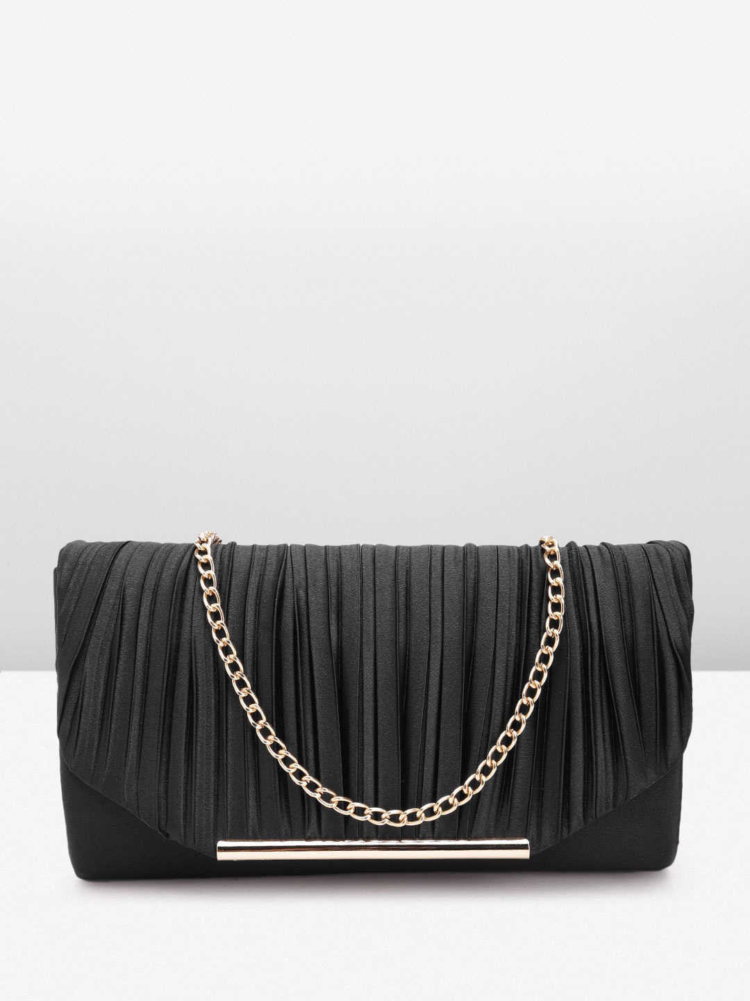 

DOROTHY PERKINS Ruched Detail Clutch, Black