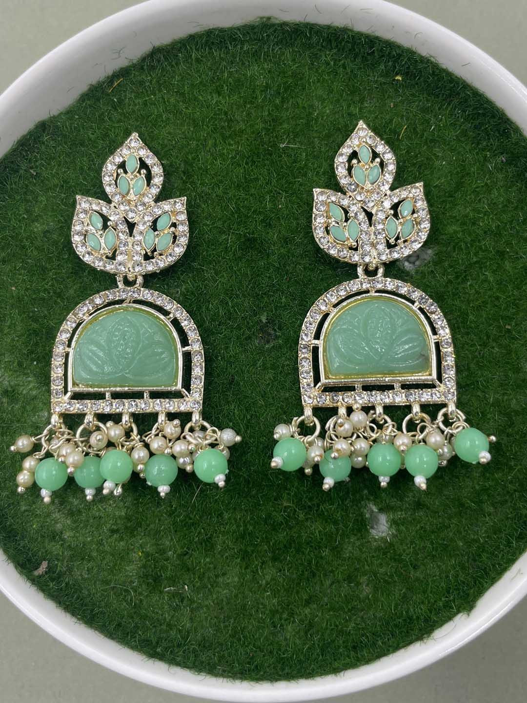 

Rhymee Gold-Plated Floral Drop Earrings