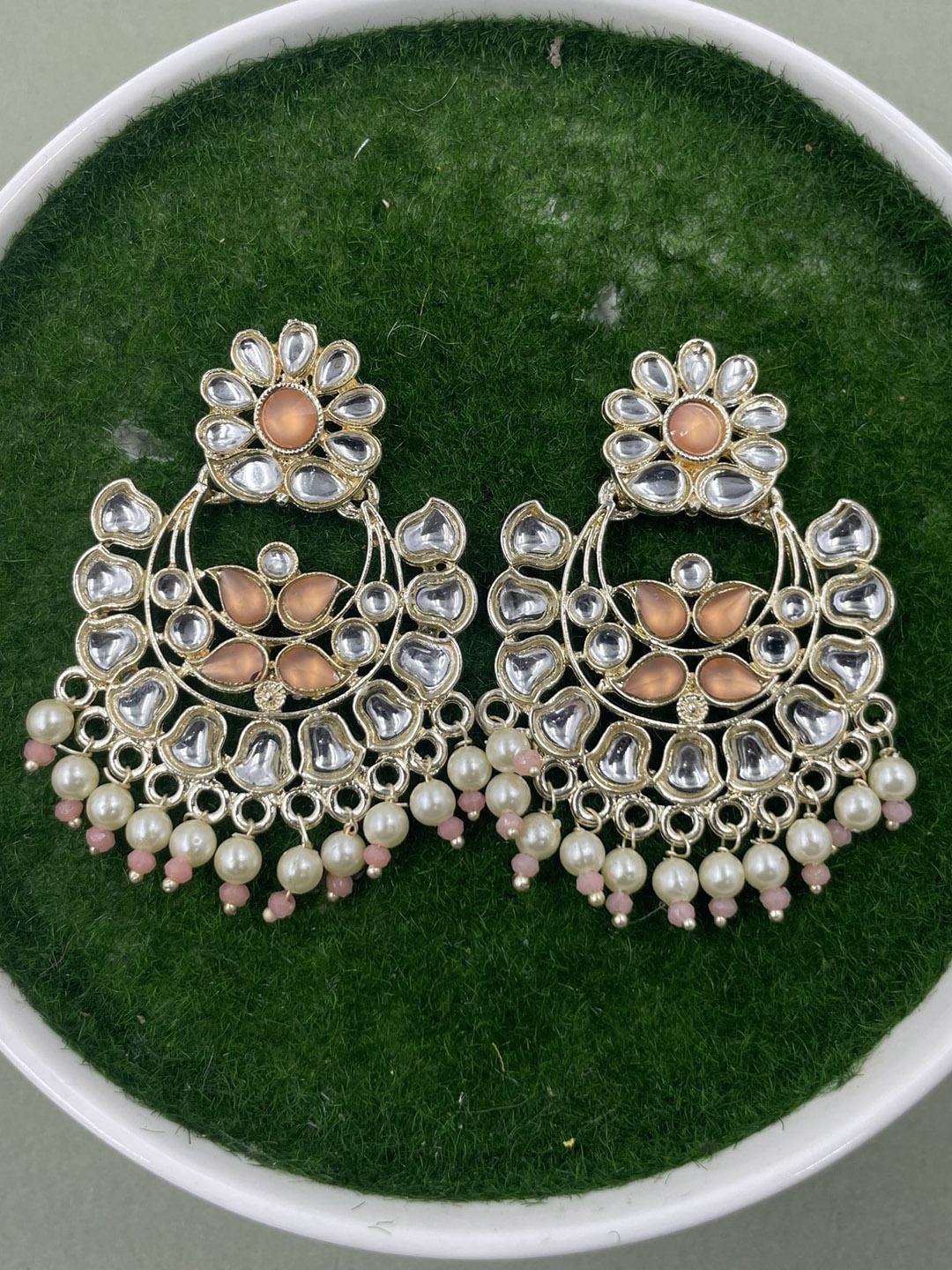 

Rhymee Gold-Plated Floral Drop Earrings