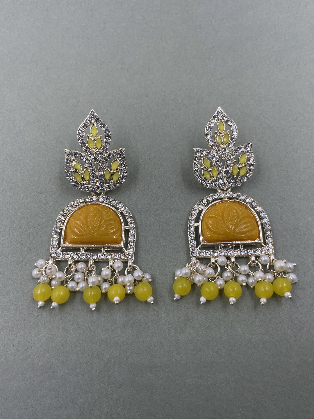 

Rhymee Gold-Plated Floral Drop Earrings