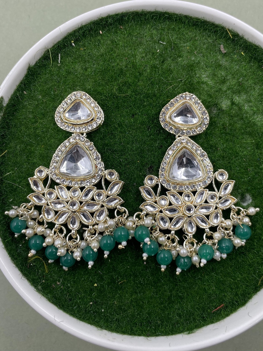 

Rhymee Gold-Plated Floral Drop Earrings