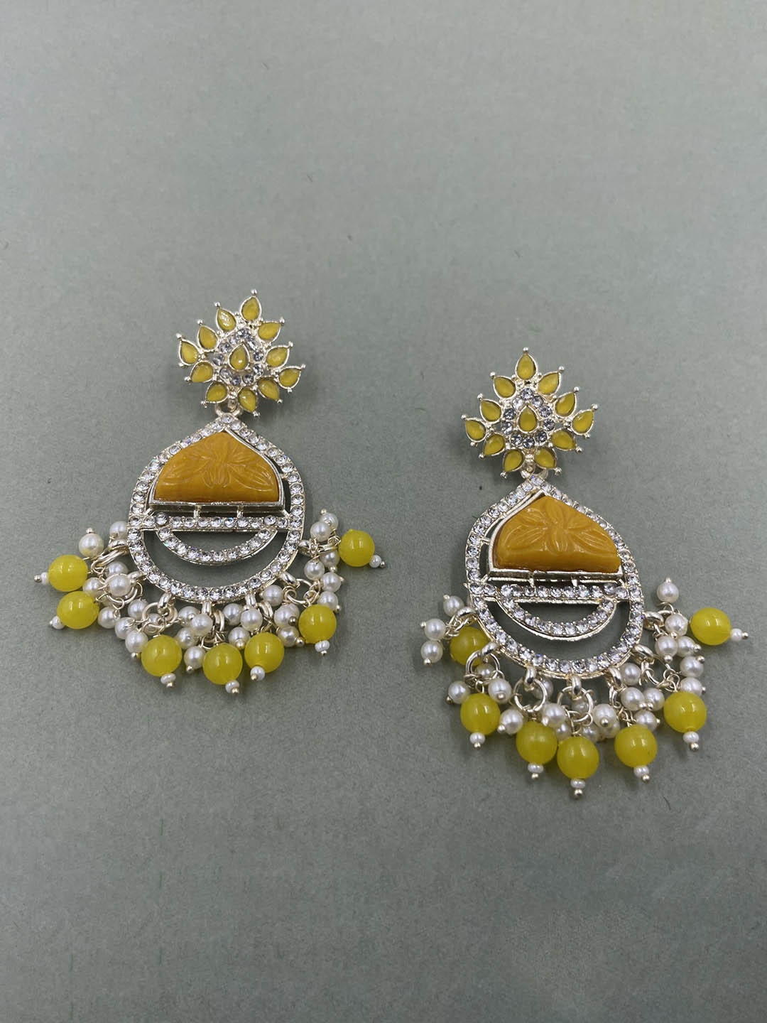 

Rhymee Gold-Plated Floral Drop Earrings