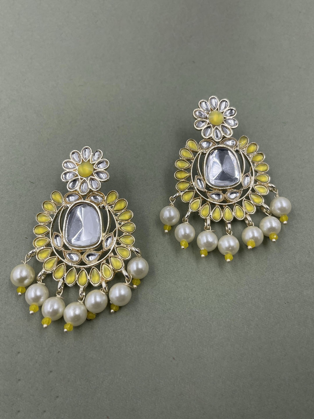 

Rhymee Gold-Plated Floral Drop Earrings