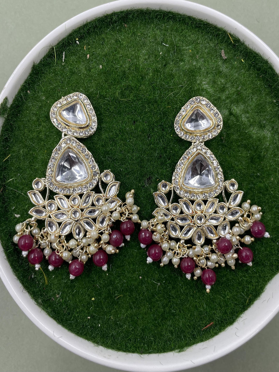 

Rhymee Gold-Plated Floral Drop Earrings