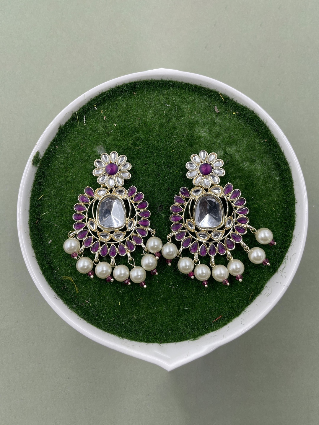 

Rhymee Gold-Plated Floral Drop Earrings