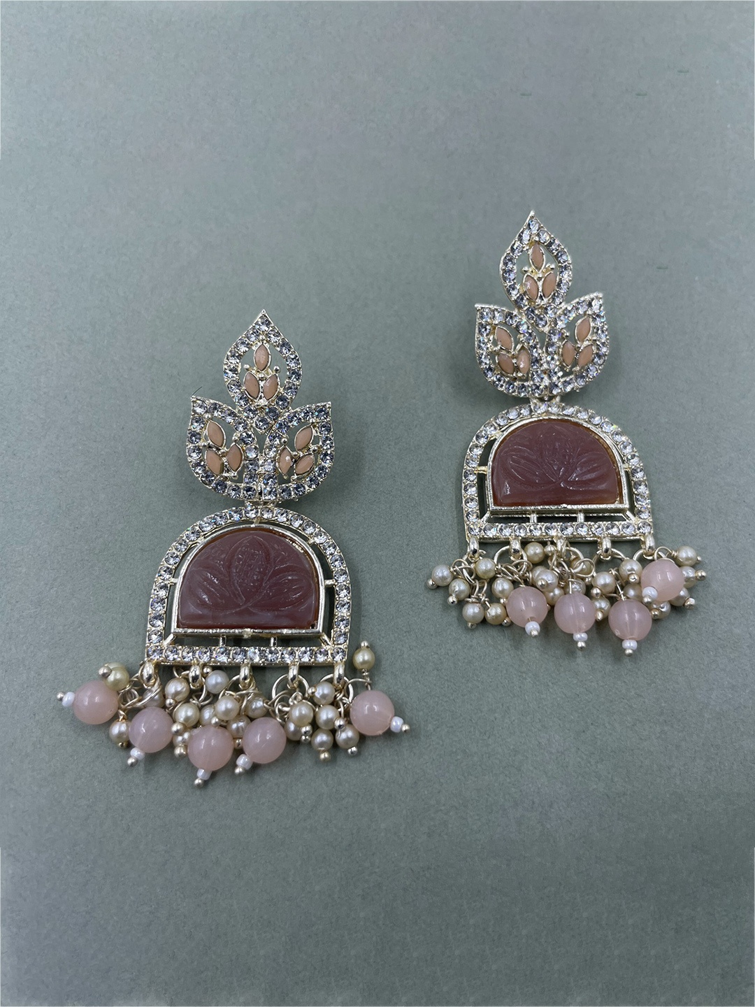 

Rhymee Gold-Plated Floral Drop Earrings