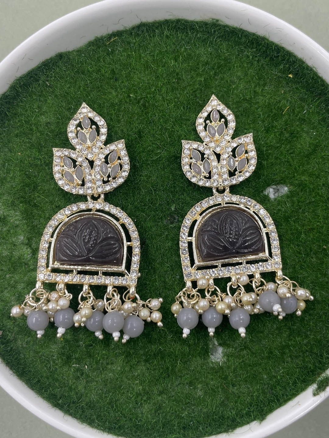 

Rhymee Gold-Plated Floral Drop Earrings