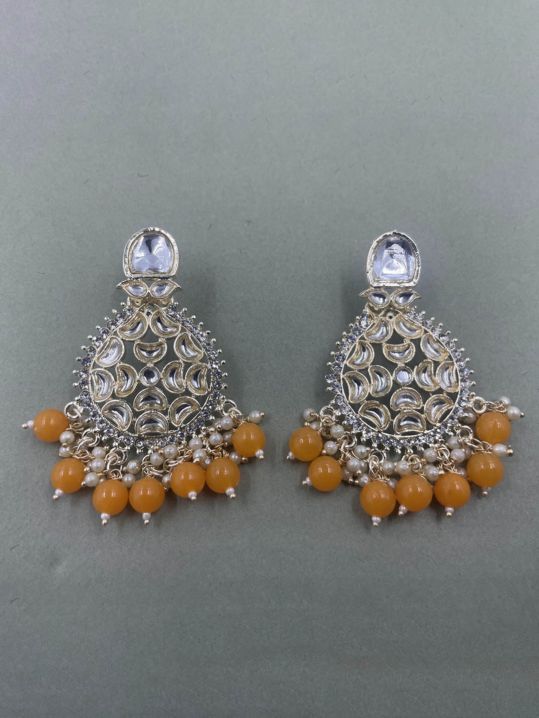 

Rhymee Gold-Plated Floral Drop Earrings