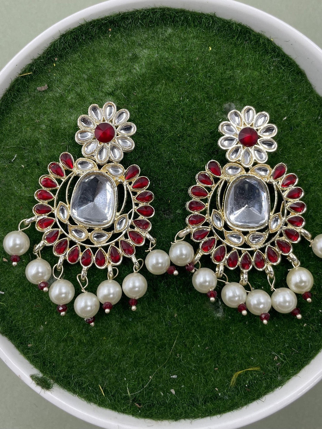 

Rhymee Gold-Plated Floral Drop Earrings