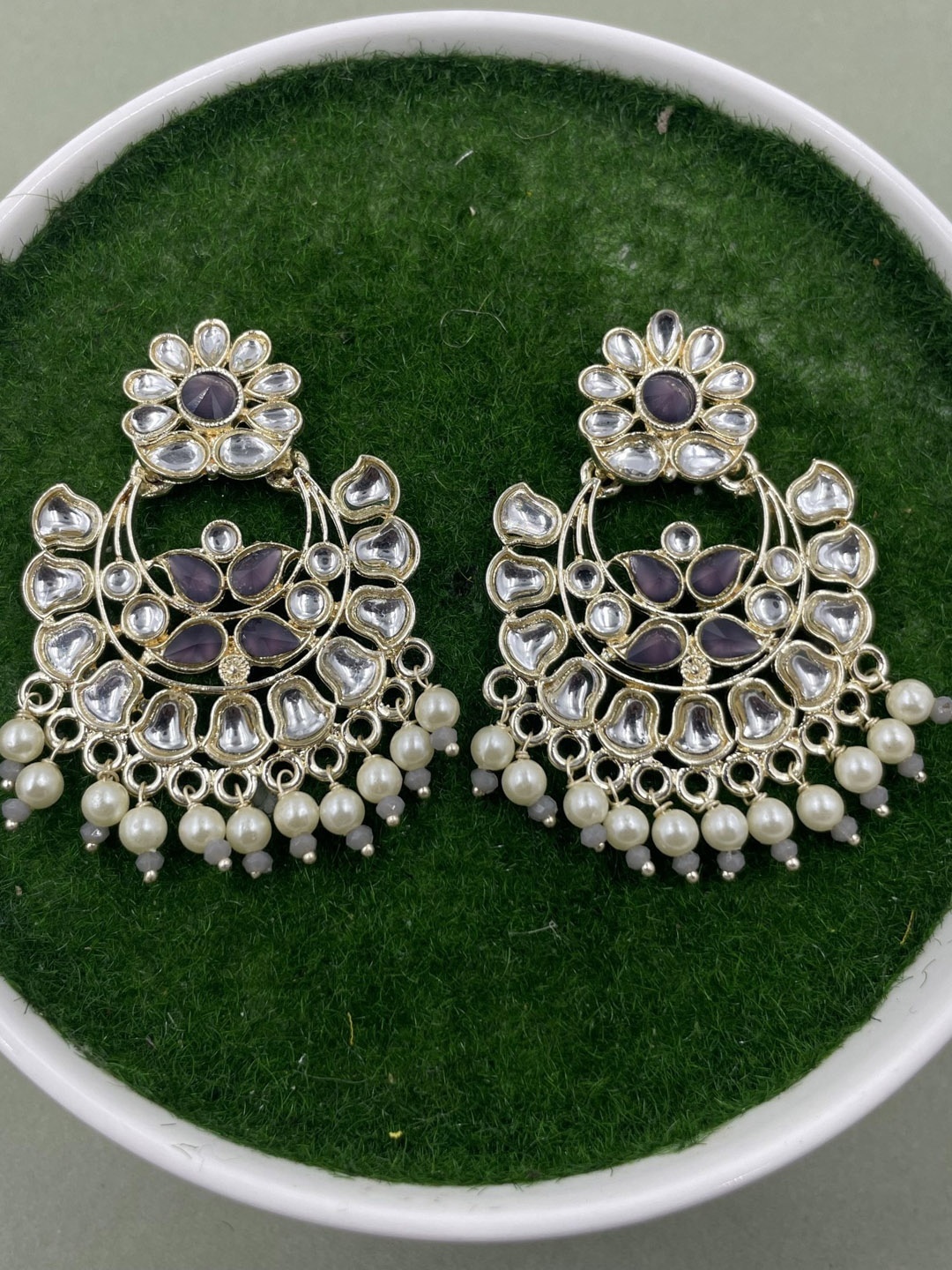 

Rhymee Gold-Plated Floral Drop Earrings