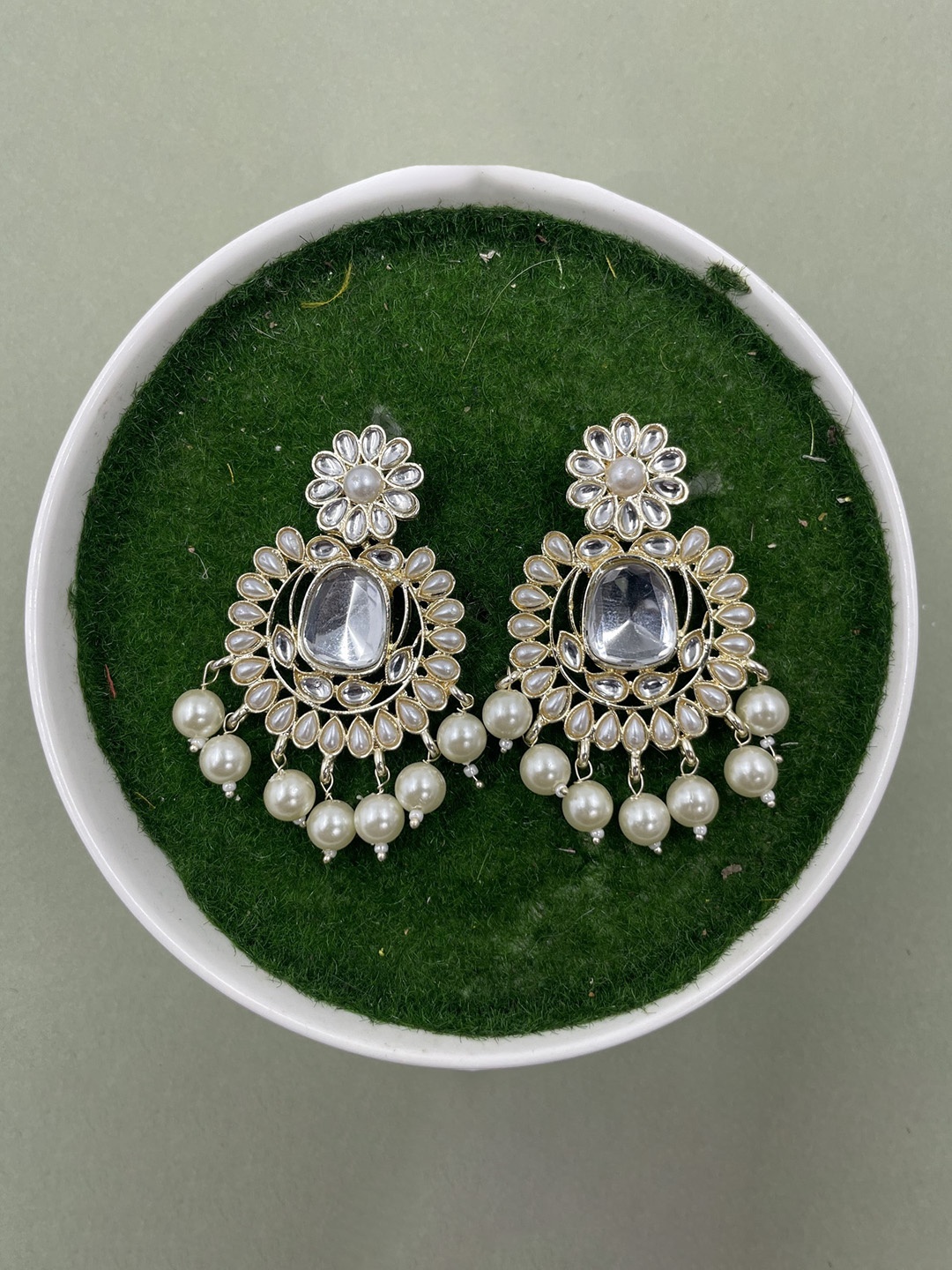 

Rhymee Gold-Plated Floral Drop Earrings
