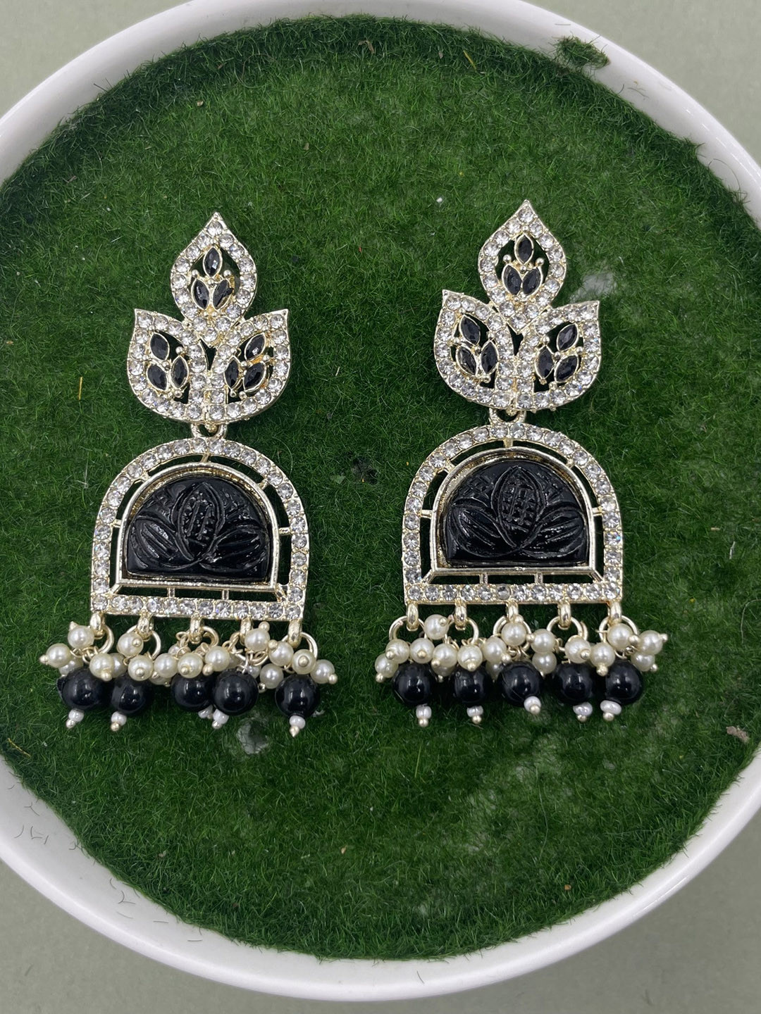

Rhymee Gold-Plated Floral Drop Earrings