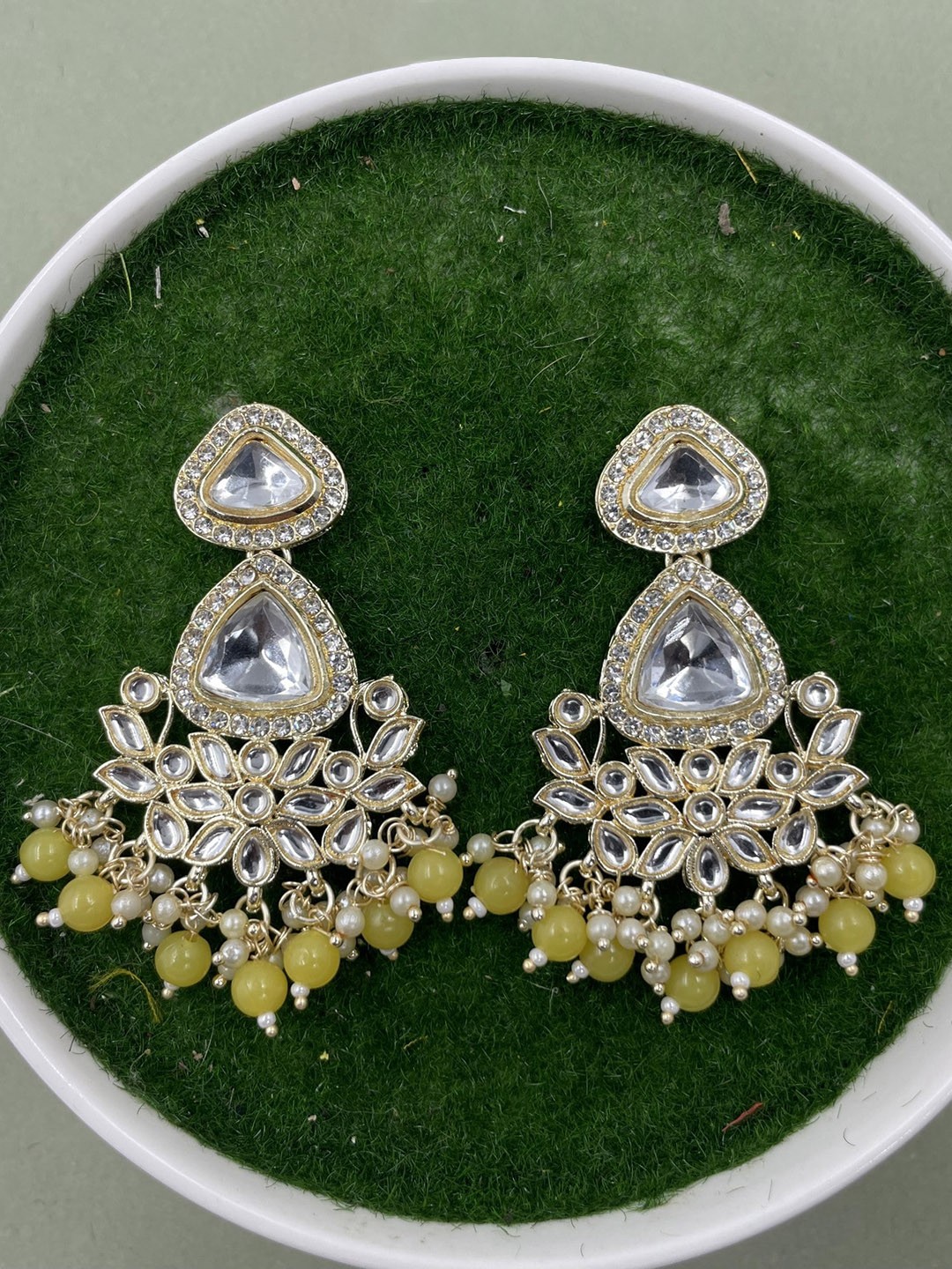 

Rhymee Gold-Plated Floral Drop Earrings