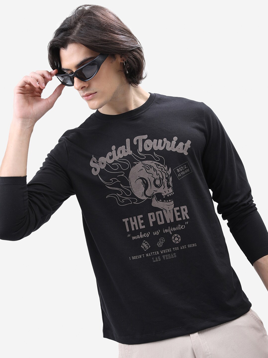 

HIGHLANDER Printed Relaxed Fit T-shirt, Black