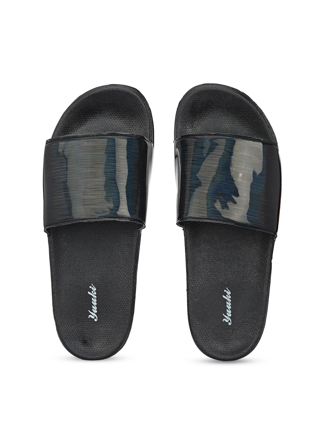 

Yuuki Women MOLLY II Printed Sliders, Black