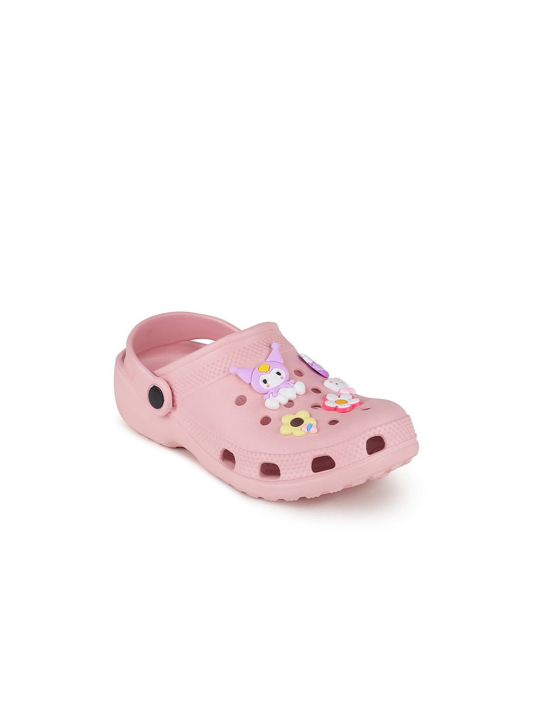 

CASSIEY Women Pink & Purple Embellished Croslite Clogs